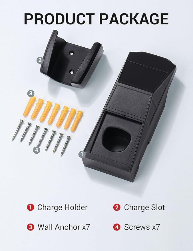 BASENOR Charger Holder Wall Mount for Tesla Model Y(Juniper)/3/S/X, Charging Cable Organizer with Connector Dock Heavy-Duty Wall Mount Dock [Proprietary Design] for 2012-2026 Tesla Accessories
