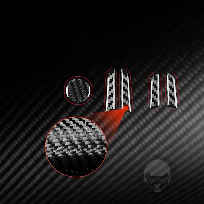 Carbon Fiber Sticker Car Manual Seat Adjustment Button Panel Car Interior Trim Compatible with Tesla Model 3 2024 2025 Accessories Decorative Sticker
