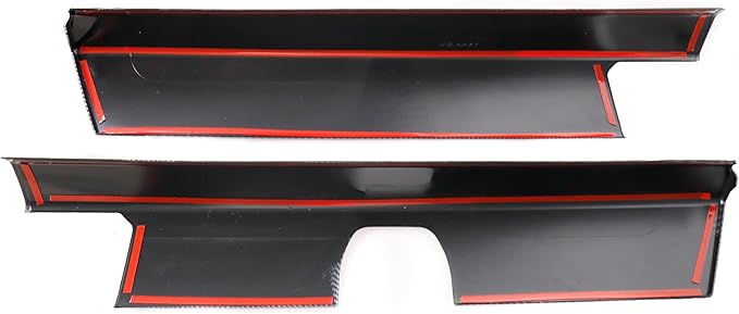 Barong for Tesla Cybertruck Accessoriess Interior Stickers Car Central Control Dashboard Panel Cover Trim Frame Decal Carbon Fiber Pattern 2 Pieces