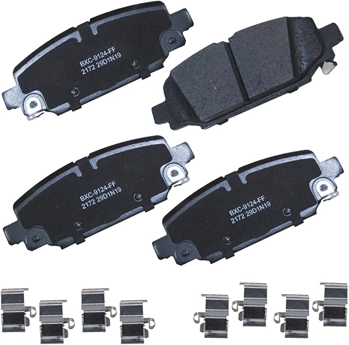 Bendix Premium SBC2172 Ceramic Rear Brake Pads for Jeep Wrangler 2024-2018