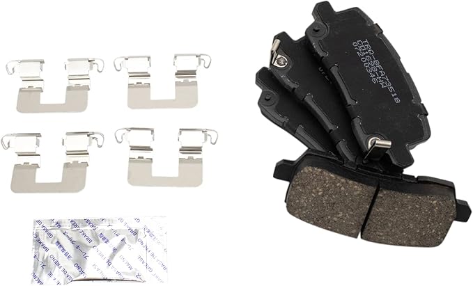 TRQ Rear Brake Pads Ceramic Compatible with 2014-2020 Acura RLX 2015-2020 TLX
