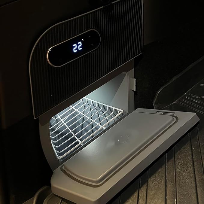 Tlyard Tesla Model Y Car Refrigerator, 22°F Cooling, AI 3-Mode Cooling, Ultra-Low 0.5kWh Power Consumption, Easy Install, Perfect for Tesla Model Y 2020-2025(15L)