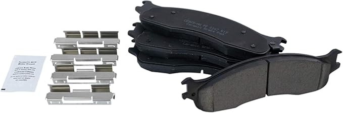 TRQ Front Brake Pads Ceramic Compatible with 2006-2008 Dodge Ram 1500 2003-2008 2500 3500