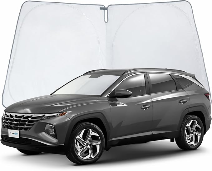CLIM ART Windshield Sun Shade for Hyundai Tucson 2022-2026, Custom-Fit Foldable Car Sunshade, Vehicle Sun Protector, Front Auto Windshield Cover, Car Accessories - WS5035