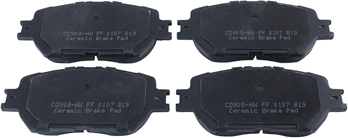 TRQ Front Brake Pads Ceramic Compatible with 2006 Lexus GS300 2009-2015 IS250 2002-2006 Toyota Camry