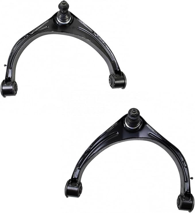 TRQ Front Upper Driver and Passenger Side Control Arm and Ball Joint Set 2 Piece Compatible with 2009-2010 Dodge Ram 1500 2011-2018 Ram 1500 2019-2023 1500 Classic