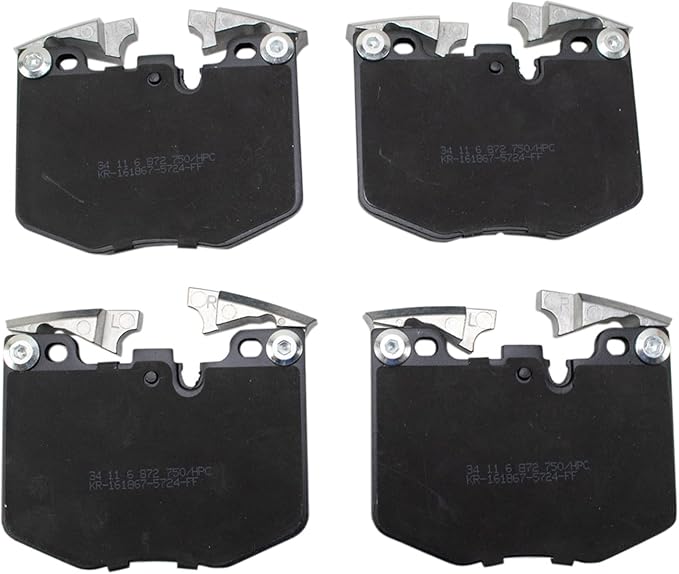 TRQ Front Ceramic Brake Pad Set Compatible with 2020 Toyota GR Supra 21-22 GR Supra Premium 21-22 GR Supra A91 Edition 2023 GR Supra L6 3.0L 2024 GR Supra