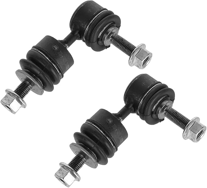TRQ Rear Driver and Passenger Side Sway Bar Link Set 2 Piece Compatible with 07-13 Mazda 3 S 07-13 3 i 04-06 3 06-10 5 12-17 5 04-11 Volvo S40 06-13 C70 08-13 C30 05-11 V50