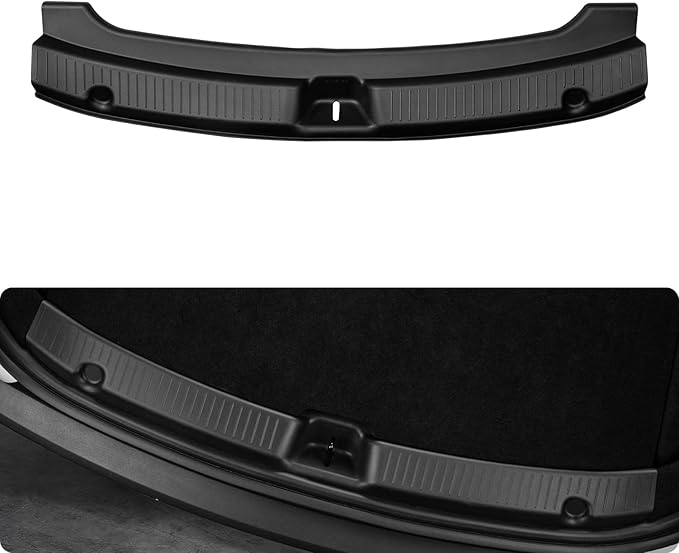 BASENOR Rear Bumper Guard for 2025 2026 Tesla Model Y Juniper TPE Trunk Sill Guard Protector [Proprietary Design] Model Y Juniper Accessories (Premium & Performance 2025/2026) Black