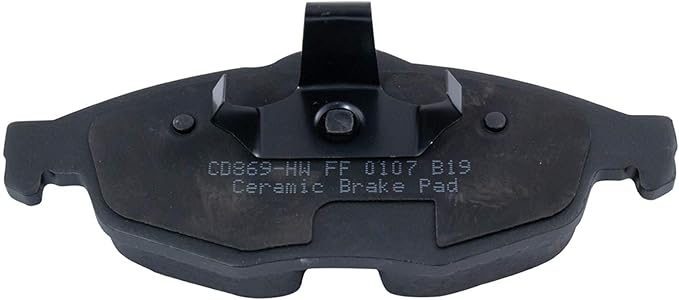 TRQ Front Brake Pads Ceramic Hardware Wear Sensor Compatible with 2001-2006 Chrysler Sebring 2001-2006 Dodge Stratus