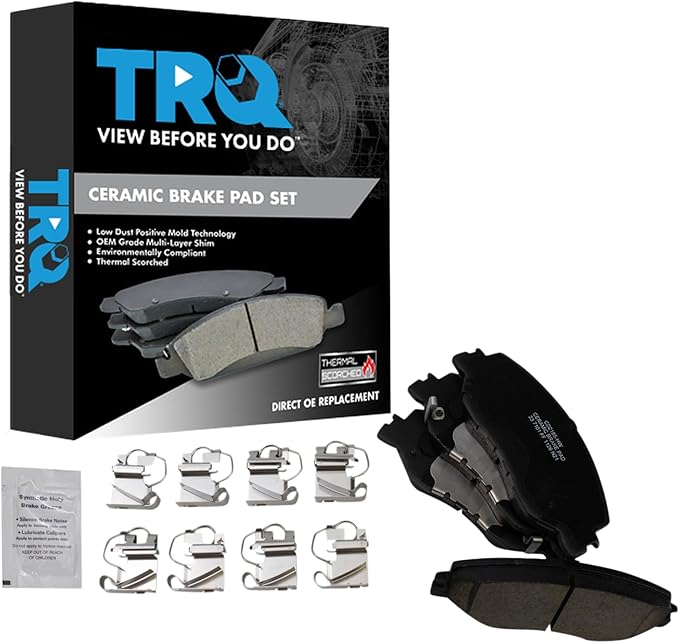 TRQ Front Brake Pads Ceramic Compatible with 2019-2024 Honda Civic 2019-2022 Insight