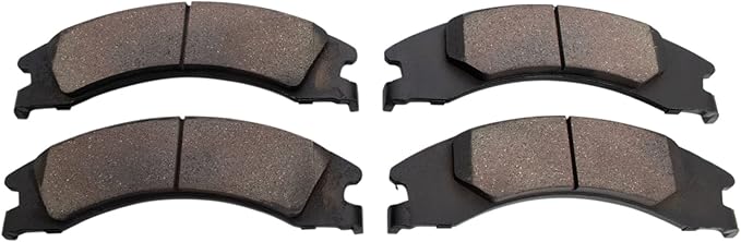 TRQ Rear Brake Pads Ceramic Compatible with 2008-2014 Ford E-150 2008-2014 E-250 2008-2022 E-350 Super Duty