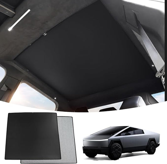 2025 Upgraded Cybertruck Roof Sunshade Heat-Insulating, UV-Protective, Nano-Reflective Interior Accessories for Tesla Cybertruck 2024-2025