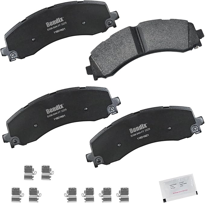 Bendix Priority1 CFM2225 Semi-Metallic Rear Brake Pads for Ram 2500 2023-2019, 3500 2023-2019, 4000 2020-2019