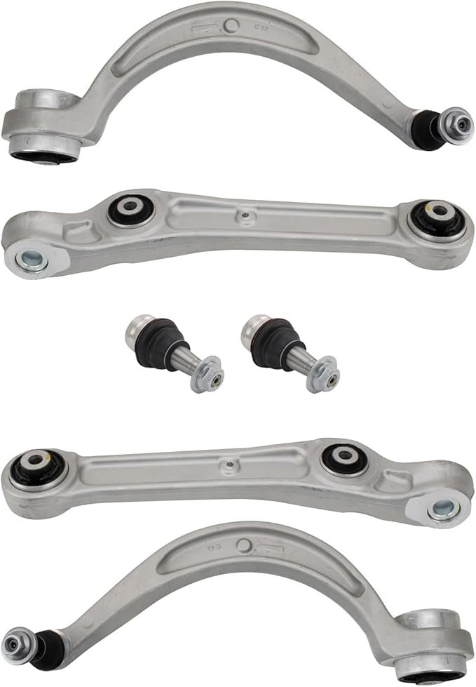 TRQ Front Lower Control Arm with Ball Joint Set 6 Piece Compatible with 2017-2020 Audi A4 2017-2021 A4 allroad A4 Quattro 2018-2021 A5 Quattro A5 Sportback S4