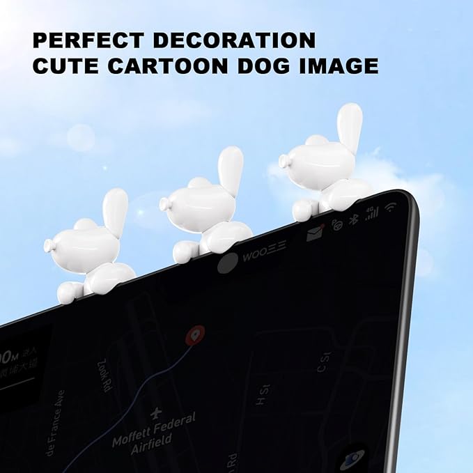 for Tesla Model Y 2026 Dog Mode Mini Screen Decoration Ornament Funny Decors Compatible with 2017-2026 Tesla Modle 3 and New Modle Y Juniper Interior Accessories (Gift Box)