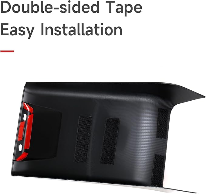 Car Rear Anti Kick Cover Protector Trim Carbon Color ABS Decal Sticker for Tesla Model 3 Highland 2024 2025 2026 / Model Y Juniper 2025 2026 Interior Accessories