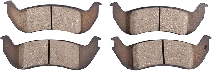 TRQ Rear Brake Pads Ceramic Compatible with 2003-2011 Ford Crown Victoria 2010-2011 Ranger 2005-2011 Mercury Grand Marquis 2005-2011 Lincoln Town Car