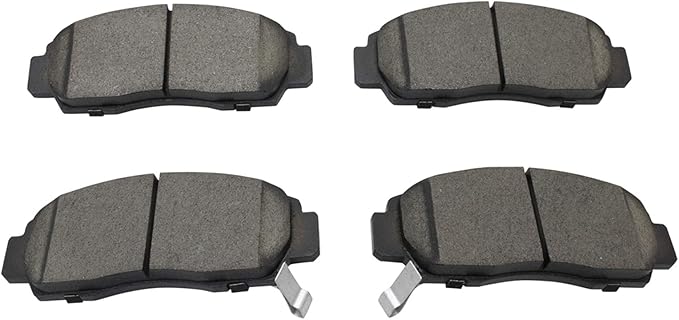 TRQ Front Brake Pads Ceramic Hardware Wear Sensor Compatible with 2011-2014 Acura TSX 2011-2012 Honda Accord