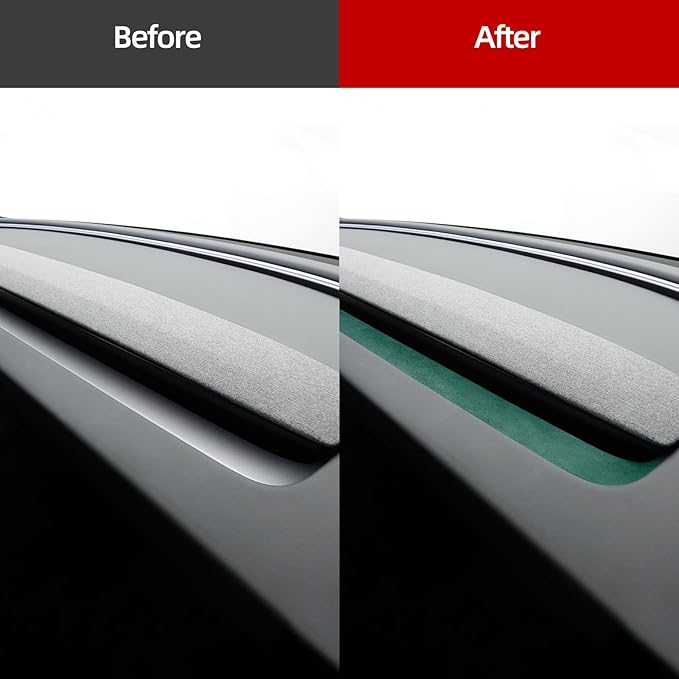 Betterhumz Car Dashboard Panel Trim for Tesla Model 3 M3 Highland 2026 2024 2025 Center Console Front Air Condition Vent Cover Sticker Moulding Tuning Accessories (for Alcantara Green)