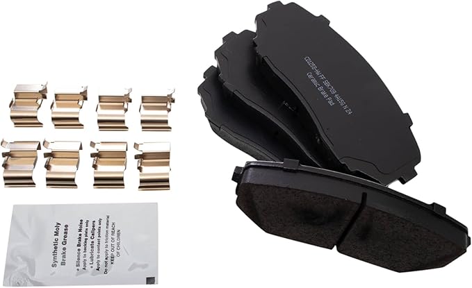 TRQ Front Brake Pads Ceramic Hardware Compatible with 2007-2014 Ford Edge 2007-2015 Lincoln MKX 2019 Mazda CX-5 2007-2012 CX-7 2007-2021 CX-9