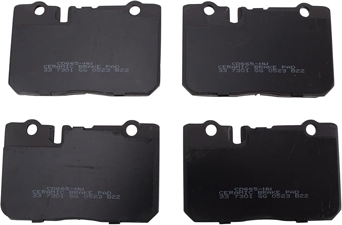 TRQ Front Brake Pads Ceramic Compatible with 1995-2000 Lexus LS400