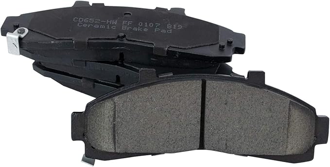 TRQ Front Brake Pads Ceramic Hardware Compatible with 1995-2001 Ford Explorer 1995-2002 Ranger 1995-2002 Mazda B2300 1998-2001 B2500 B3000 B4000 1997-2001 Mercury Mountaineer