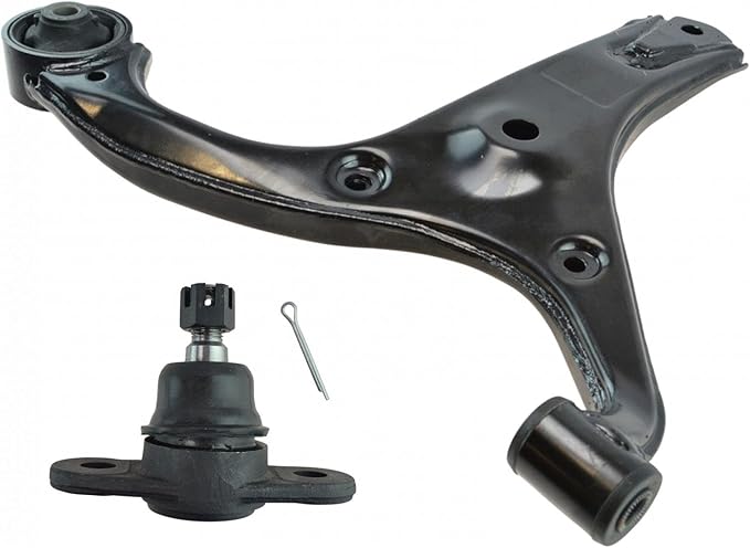 TRQ Front Left Lower Control Arm with Ball Joint Compatible with 2006-2011 Hyundai Accent 2006-2011 Kia Rio 2006-2011 Rio5