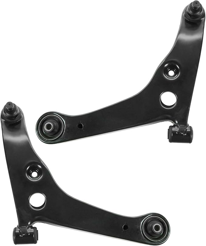 TRQ Front Left and Right Lower Control Arm with Ball Joint Set 2 Piece Compatible with 2002-2007 Mitsubishi Lancer