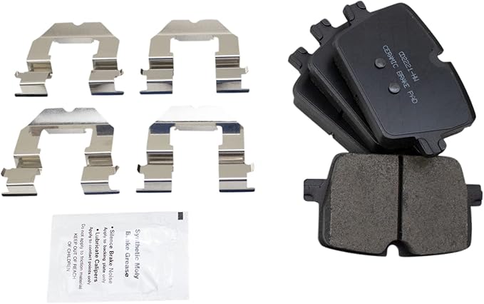 TRQ Rear Brake Pads Ceramic Compatible with 2019-2020 BMW 330i 330i xDrive 2019-2021 Z4 2020 Toyota GR Supra