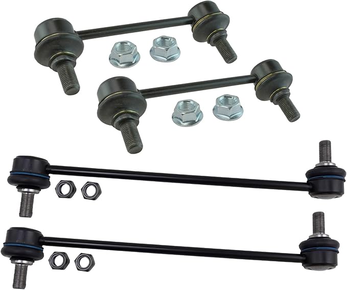 TRQ Front & Rear Sway Bar Stabilizer Link Set Compatible with 2014-2015 Hyundai Tucson 2014-2016 Kia Sportage