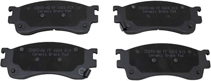 TRQ Front Brake Pads Ceramic Compatible with 2001-2003 Mazda Protege 2002-2003 Protege5