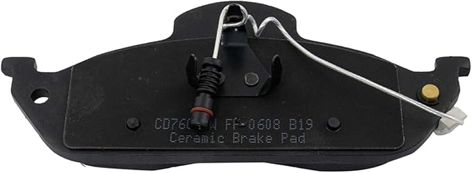 TRQ Front Brake Pads Ceramic Hardware Wear Sensor Compatible with 1998-2003 Mercedes-Benz ML320 2003-2005 ML350 1999 ML430