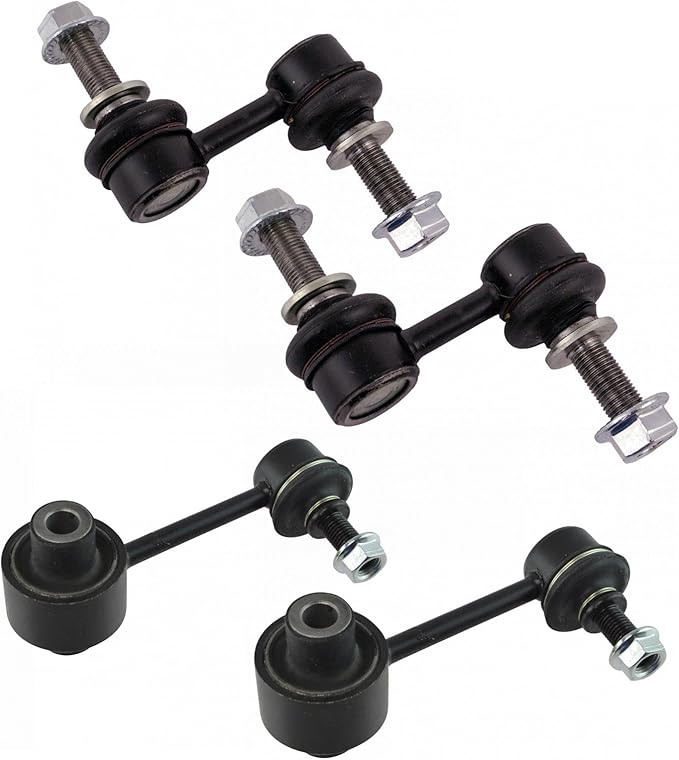 TRQ Front and Rear Sway Bar Link Set 4 Piece Compatible with 2010-2014 Subaru Legacy