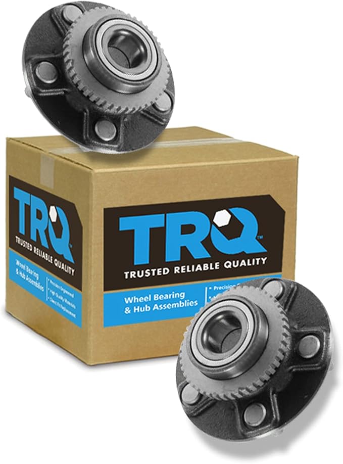 TRQ Rear Wheel Bearing and Hub Assembly Set 2 Piece Compatible with 1995-1999 Nissan Maxima 4 Wheel ABS 1996-1999 Infiniti I30