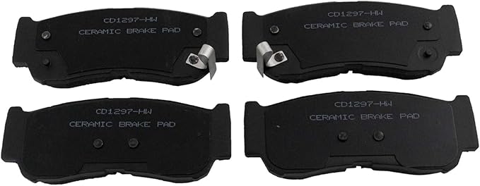 TRQ Rear Brake Pads Ceramic Compatible with 2007-2009 Hyundai Santa Fe