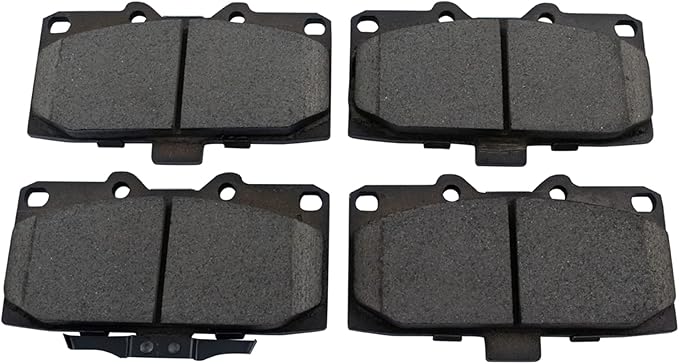 TRQ Front Brake Pads Ceramic Hardware Wear Sensor Compatible with 2006-2007 Subaru Impreza