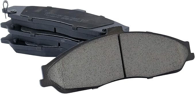 TRQ Front Brake Pads Ceramic Hardware Wear Sensor Compatible with 2004-2009 Cadillac XLR 1997-2013 Chevrolet Corvette