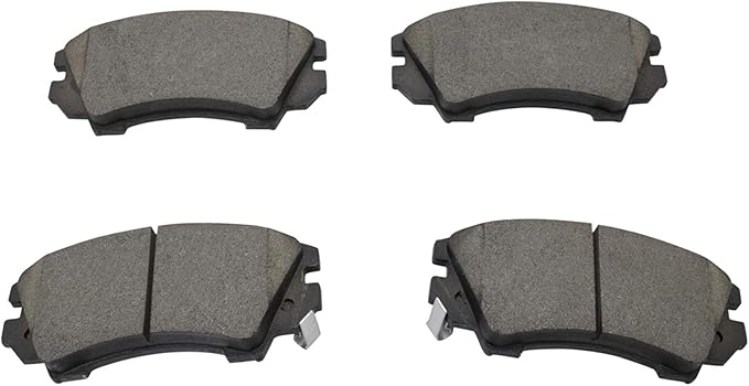 TRQ Front Brake Pads Ceramic Hardware Wear Sensor Compatible with 2010-2015 Chevrolet Camaro 2011-2017 Caprice