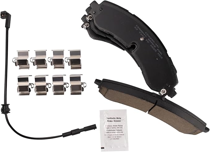 TRQ Brake Pads Ceramic Compatible with 2020-2022 Chevrolet Silverado 2500 HD 3500 GMC Sierra