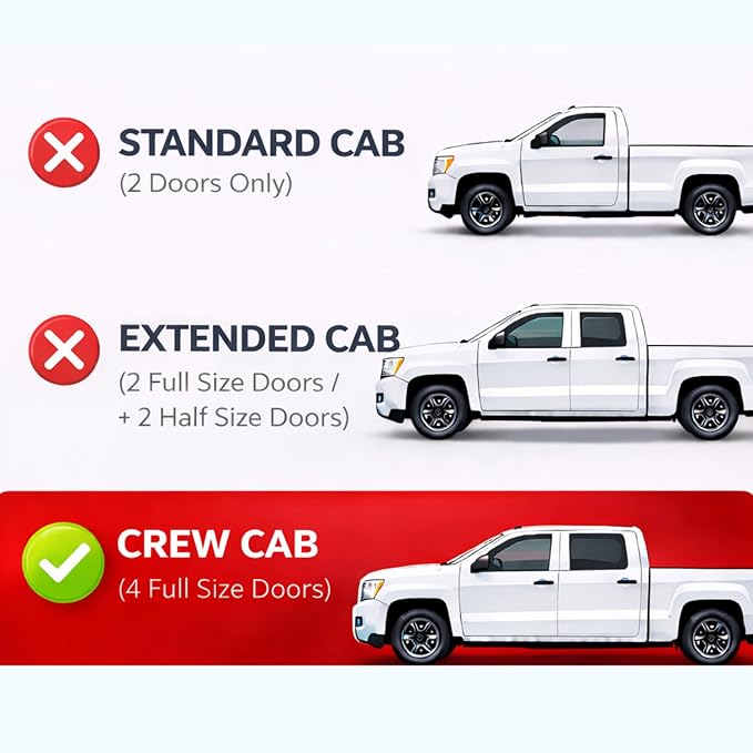 KPY Rain Guards Fit for 2015-2022 Chevrolet/Chevy Colorado Crew Cab, Out-Channel Window Visors Vent Wind Deflectors 4PC, Truck Accessories for 2015-2022 GMC Canyon Crew Cab (Full-Size Cabs)