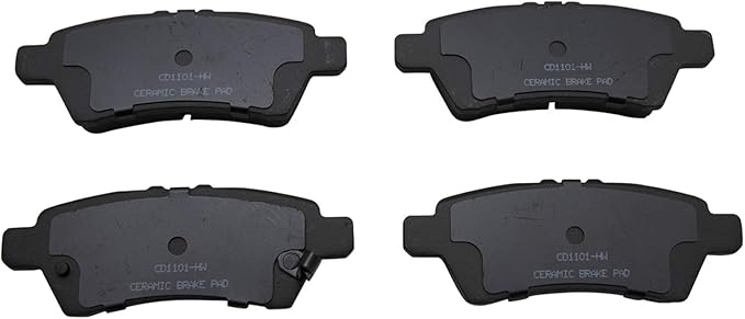TRQ Rear Brake Pads Ceramic Compatible with 2005-2012 Nissan Pathfinder 2006-2007 Xterra