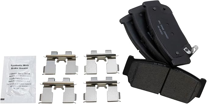 TRQ Rear Brake Pads Ceramic Compatible with 2007 Hyundai Entourage 2006 Kia Sedona 2003-2009 Sorento