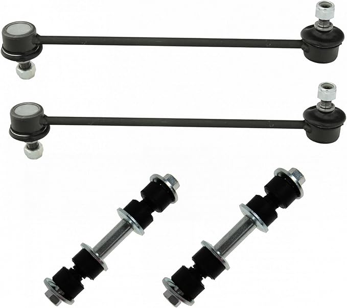 TRQ Front and Rear Sway Bar Link Set 4 Piece Compatible with 2010-2016 Jeep Compass 2017 Compass US Built Models 1st VIN Digit 1 2010-2017 Patriot