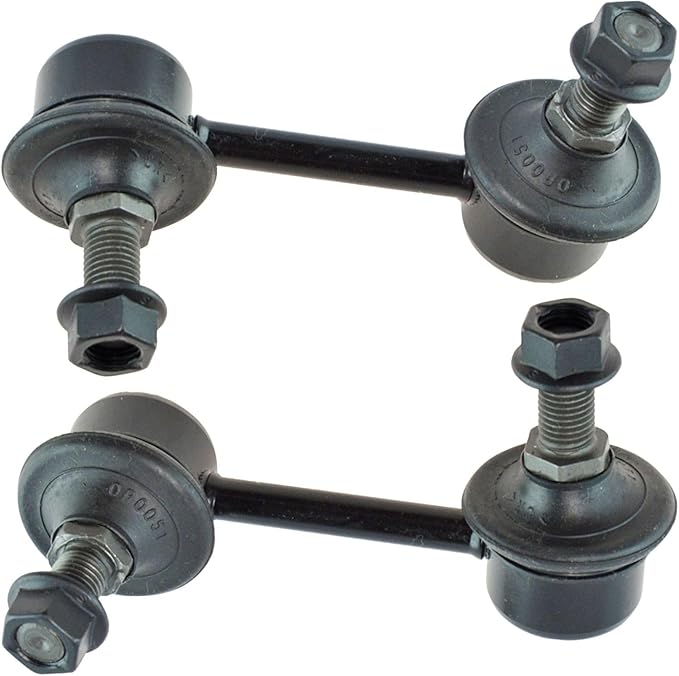 TRQ Rear Driver and Passenger Side Sway Bar Link Set 2 Piece Compatible with 08-14 Dodge Avenger 11-14 Chrysler 200 07-10 Sebring 07-09 Dodge Caliber 07-09 Jeep Compass 07-09 Patriot