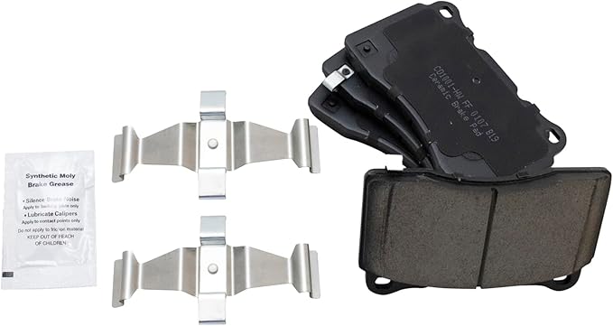 TRQ Front Posi Ceramic Brake Pad Kit Set for ATS/CTS / G8 / Genesis Coupe/GT/Impreza/Lancer Evolution/Mustang/Regal / S60 / STS / V70 / WRX STI