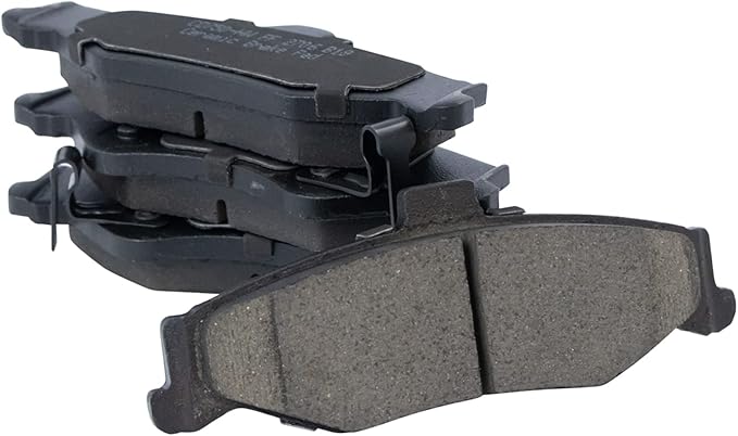 TRQ Rear Brake Pads Ceramic Hardware Wear Sensor Compatible with 1998-2002 Chevrolet Camaro 1998-2002 Pontiac Firebird