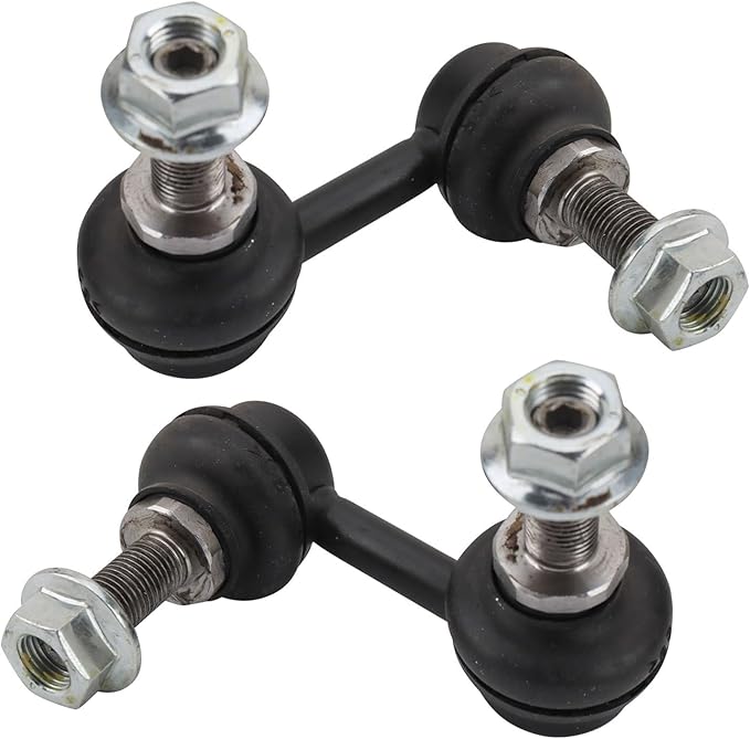 TRQ Front Driver and Passenger Side Sway Bar Link Set 2 Piece Compatible with 2017-21 Nissan TITAN 2016-23 TITAN XD