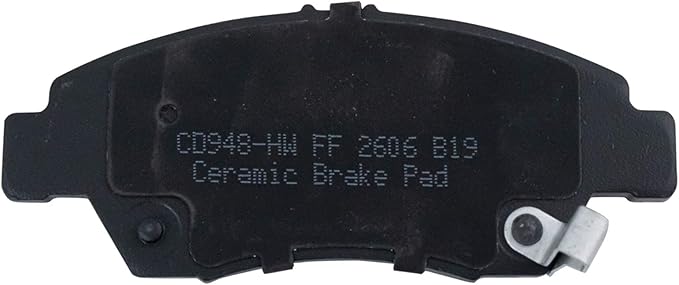 TRQ Front Brake Pads Ceramic Hardware Wear Sensor Compatible with 2013-2014 Acura ILX 2002-2006 RSX 2003-2011 Honda Civic 1994-1997 Civic del Sol 2011-2015 CR-Z 2007-2013 Fit