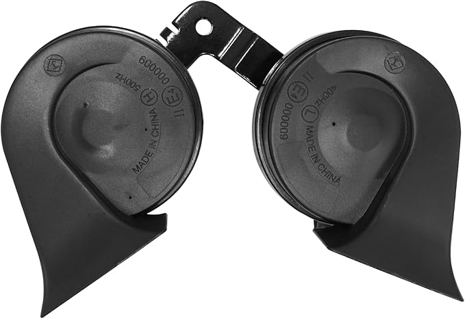 Jaronx Compatible with Tesla Model 3 Horn Assembly with Bracket 2017-2022, Dual Tone Snail for Tesla Model 3 Accessories, High Low Tone Horn Replacement 1486943-00-A 1109660-00-B